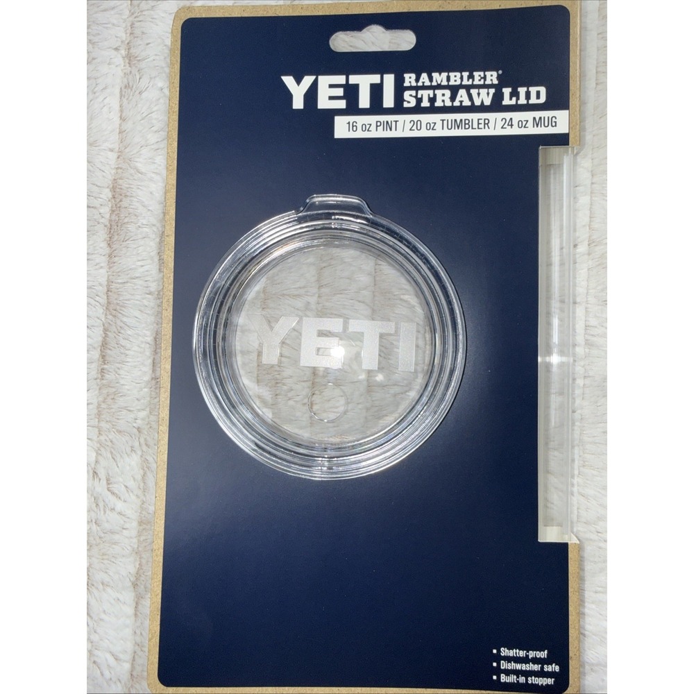 Genuine YETI Rambler Straw Lid Ramblers 20 oz Tumblers 24 oz Mugs & 16 Pints NEW